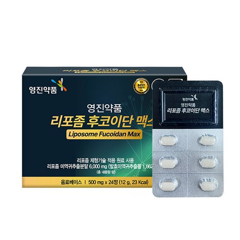 영진약품 리포좀 후코이단 맥스 쇼핑백포함, 1개, 24정