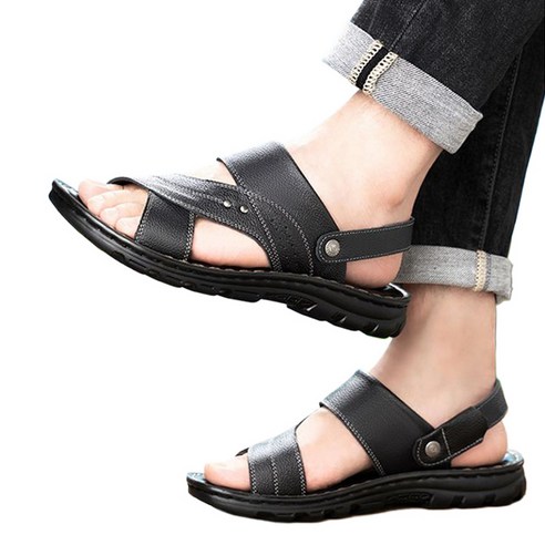 남자 샌들 편한 미끄러방지 샌들 슬리퍼 운전 신발 Men''s sandals