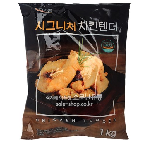 맘스터치 시그니처 치킨텐더 1kg, 1개, 상세페이지 참조