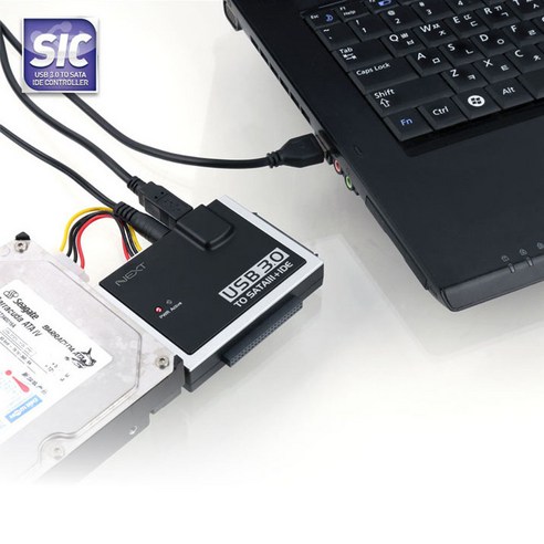 SATA / IDE to USB 3.0 컨버터 케이블 3.5인치 2.5인치 외장하드 연결 올인원 멀티젠더 NEXT-518U3 SATAIDE