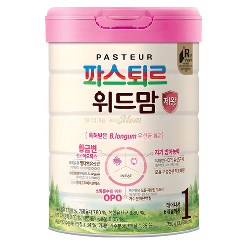 파스퇴르 위드맘 엄마의 마음 제왕 1단계, 750g, 1개