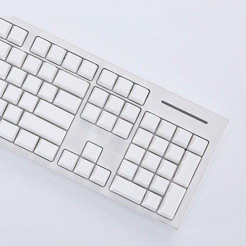 답답한 키보드, 나만의 개성을 입혀 자유로워지다: 퓨어화이트 무각 키캡 사용 후기 무각키캡