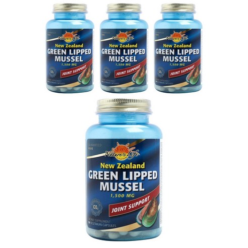 네이쳐스라이프 초록입홍합 1500mg 캡슐, 90개입, 4개