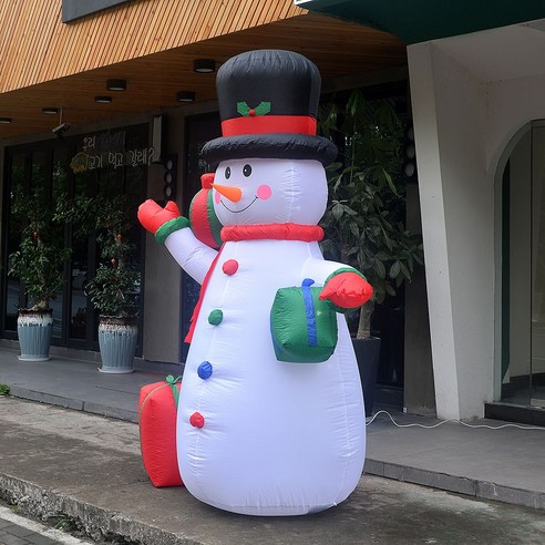 크리스마스 에어벌룬 눈사람 대형 야외 가게 업소 인테리어 소품 장식