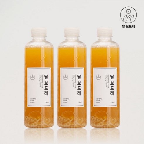 달보드레 전통식혜 무첨가물 무보존료 100% 수제 단호박 식혜 500ml, 3개