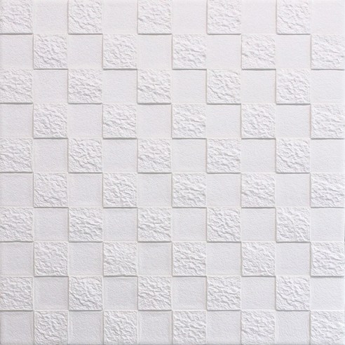 쿠셔니 체크 폼블럭 4색상 70x70cm 1장 22장, 화이트