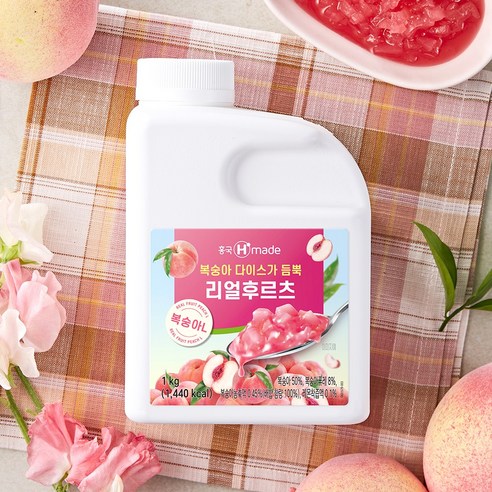 (냉동) 흥국 복숭아L 1kg 맘스리얼후르츠, 1개