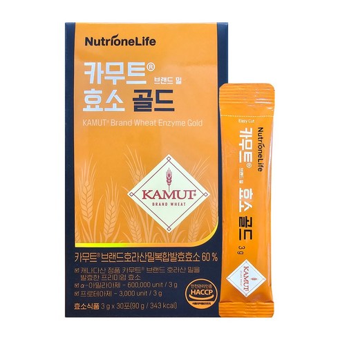 뉴트리원 카무트효소 골드 곡물맛 발효효소 황국균 탄수화물 단백질 분해 효소