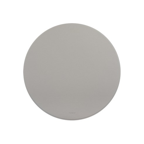 FENICE 조약돌 가죽 마우스 패드, ROUND LIGHT GREY, 1개
