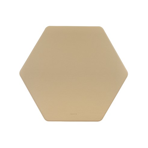 FENICE 조약돌 가죽 마우스 패드, HEXAGON BEIGE, 1개