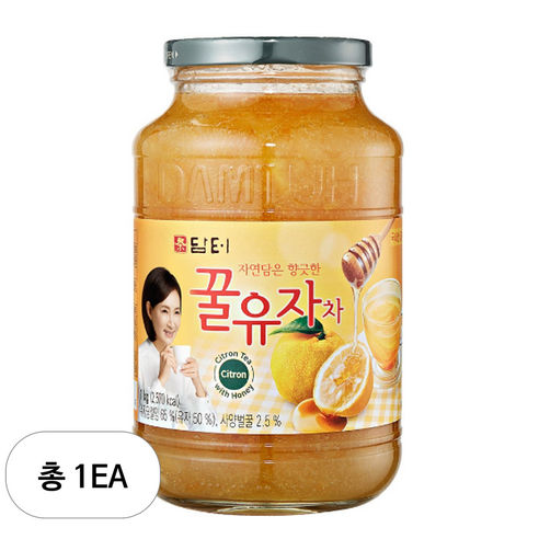 담터)꿀유자차(1KG/병), 1kg, 1개입, 1개