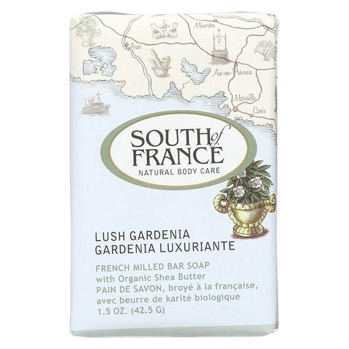 사우스오브프랑스 프렌치 밀드 바 솝, 42.5g, Lush Gardenia