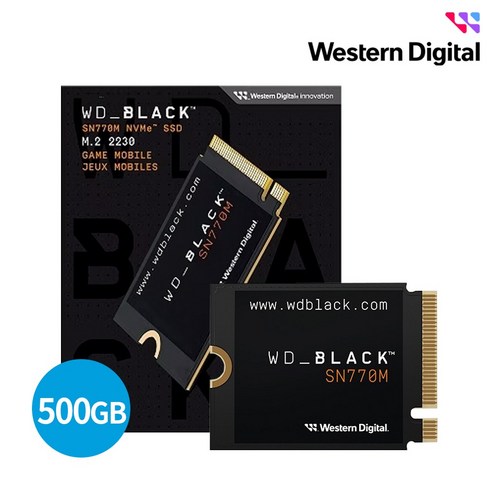 WD BLACK SN770M M.2 2230 NVMe SSD, 500GB