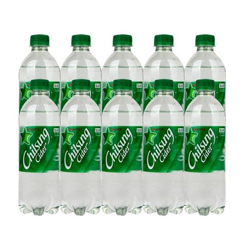 롯데칠성 칠성사이다 500ml 페트 업소용 10개