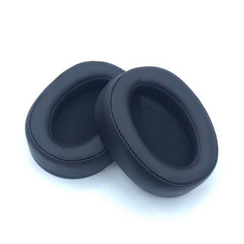 소니 MDR-100AAP 100A H600A 이어 버드 이어폰 폼 패드 쿠션 스폰지 커버 용 가죽 헤드폰 이어 패드, 검은 색