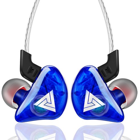 dodocool QKZ CK5 유선 헤드셋 스테레오 인이어, 파란색, 이어폰