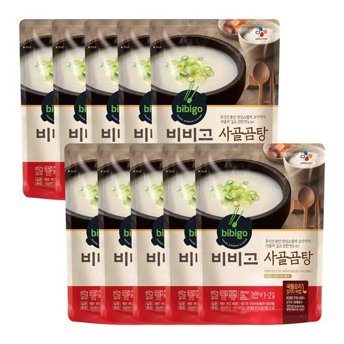 비비고 사골곰탕, 500g, 18개