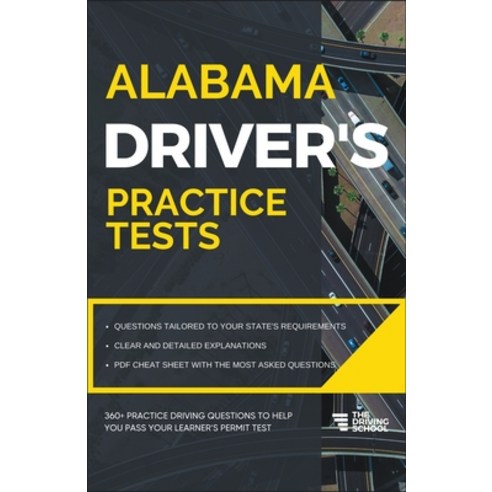 (영문도서) Alabama Driver''s Practice Tests Paperback, Driving School, English, 9798215825754