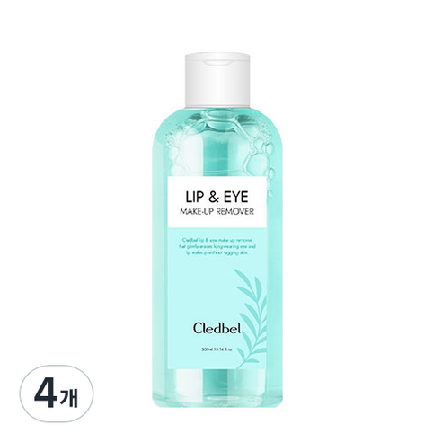 끌레드벨 시카 메이크업 립 앤 아이 리무버, 300ml, 4개