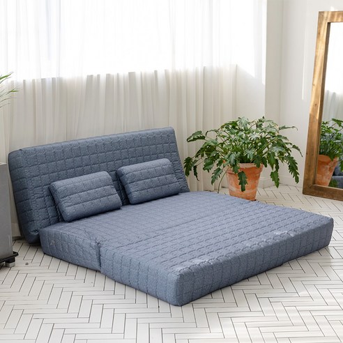 고급 수면 경험을 위한 슬립존 3단 접이식 메모리폼 바닥 토퍼