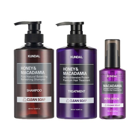 쿤달 허니 앤 마카다미아 네이처 샴푸 일랑일랑향, 100ml, 6개 쿤달샴푸 Best Top5 10 쿤달 샴푸500ml+트리트먼트500ml+헤어세럼100ml 클린솝향, 1세트
