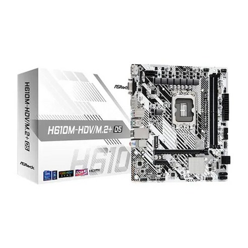 [ASRock] H610M-HDV / M.2+ D5 대원씨티에스 (인텔H610/M-ATX)