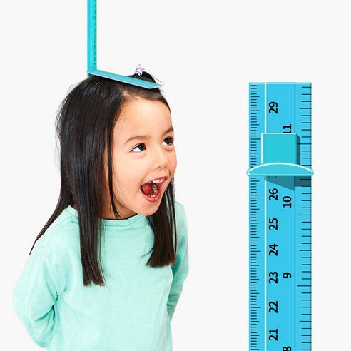 모두스마일 키재기 아기 어린이키 키재기자, 하늘색180cm, 1개