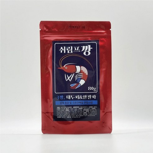 쉬림프깡 3깡 80g 대두피&알팔파 / 새우사료 생이새우 crs사료