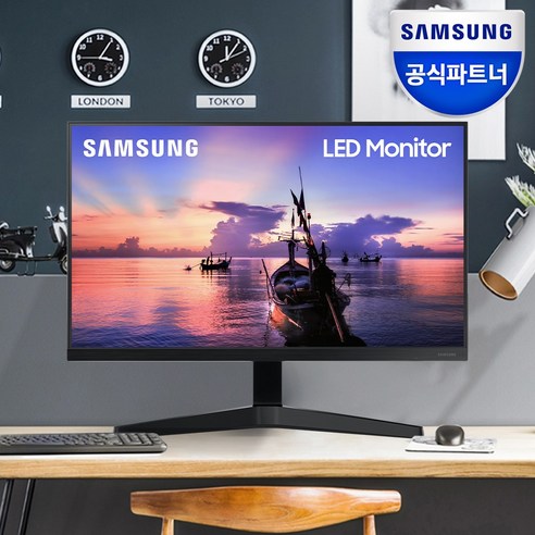   삼성전자 60.4cm LED 슬림베젤 모니터, F24T350