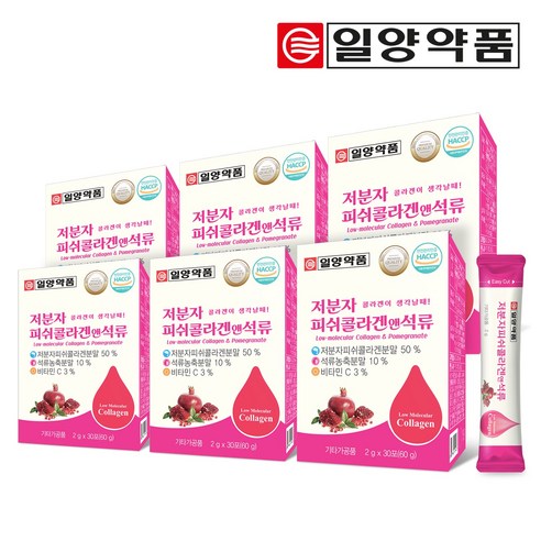 일양약품 저분자 피쉬콜라겐 앤 석류, 60g, 6박스