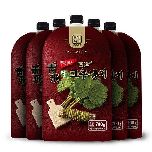 청비 뿌리갈은 생고추냉이 (700g/12봉), 12개, 700g