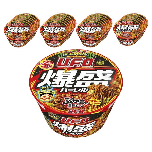 닛신 야키소바 UFO 폭성 배럴 223g, 12개