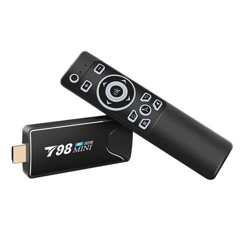 AFBEST Tv 스틱 T998 MINI 4K 2G + 16G 스마트 TV 박스 Android 10.0 RK3318 쿼드 코어 2.4G/5G WIFI 미디어 플레이어 셋톱 박스(미국 플러그), 검정