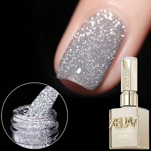 더로만 리얼 다이아 반사 글리터 젤 네일 폴리쉬