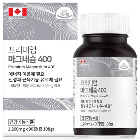 힐링팩토리 프리미엄 마그네슘 400, 1개, 1200mg