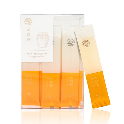 꿀따옴 천연 꿀스틱 야생화꿀, 275g, 1개