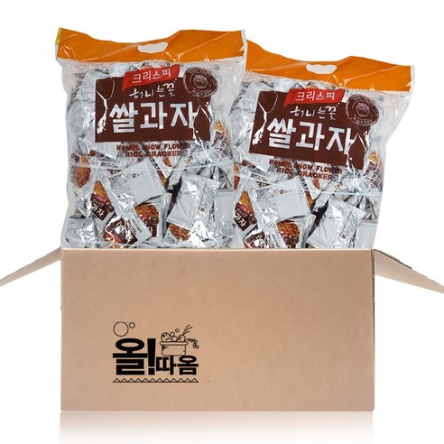 올따옴 크리스피 허니눈꽃쌀과자 920g 2개 대용량