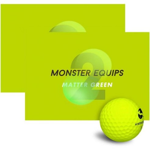 Monster Equips 맥시멈 디스턴스 스탠다드 골프공 슈퍼소프트 옐로우 12구 2개