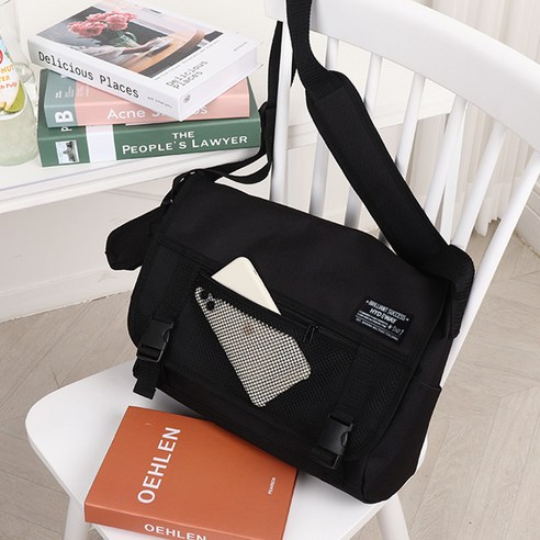   Couple Messenger Bag Crossbag Bag Eco Canvas Laptop Travel Student School Academy Eiffel Messenger