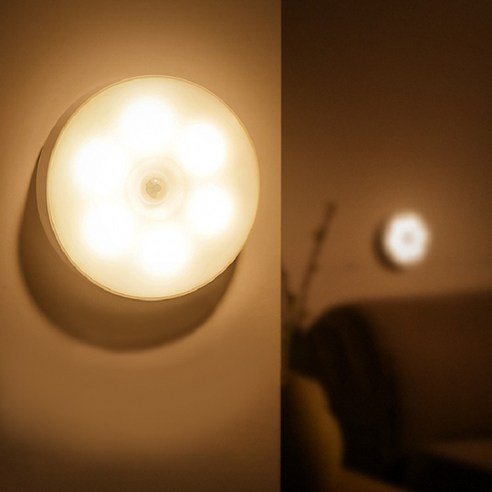 led 무선 스마트 자석 센서등 심플 무드등 수유등 모션감지 센서 조명 led스탠드, 1개, 상세페이지 참조