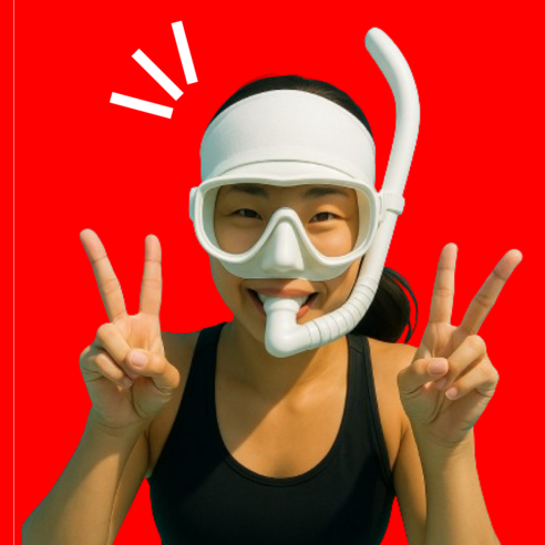 끊어질 듯 엉키는 머리카락, 프리다이빙/수영 전에 꼭 알아야 할 필수템! 다이빙헤어밴드