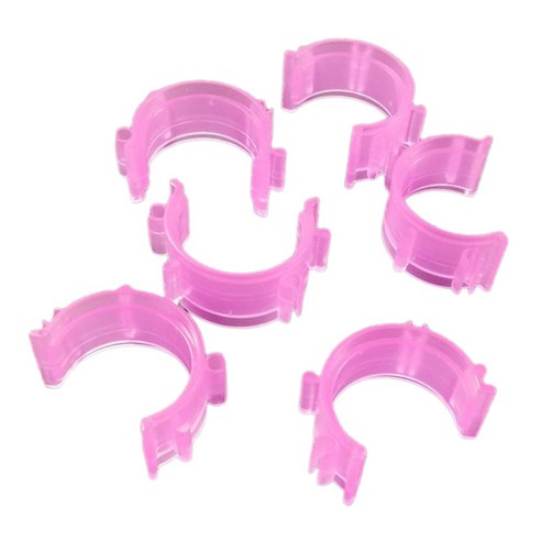 50PCS 재봉 보빈 클립 보빈 클램프 실 스풀 홀더 재봉에 이상적 퀼팅 보호기는 실 꼬리가 풀리는 것을 방지합니다., 핑크, 플라스틱