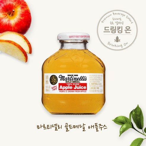 골드메달 애플주스 가정용, 296ml, 24개