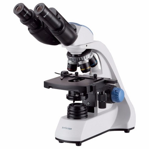 위상차현미경 MICROSCOPE amscope 40x-2000x led 쌍안 복합 w 3d 2층 기계 스테이지