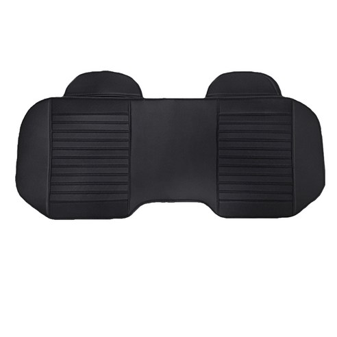 인더카 경차전용 2열 사계절 포켓가죽 뒷좌석 방석 3인용, 블랙, 1개