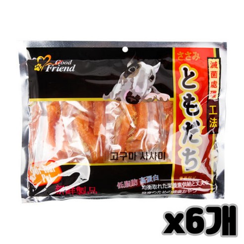 토모다찌 간식 도모다찌 고구마사사미 380g x 6개, 단품 일본어뱅크도모다찌step