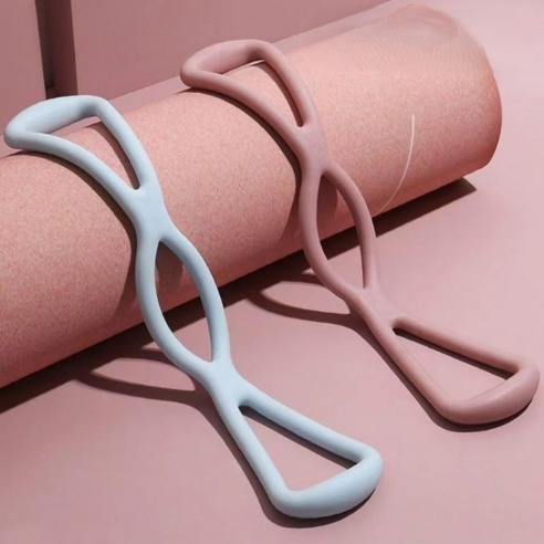 어뮤즈 요가 필라테스 스트레칭 밴드, 1개, 블루