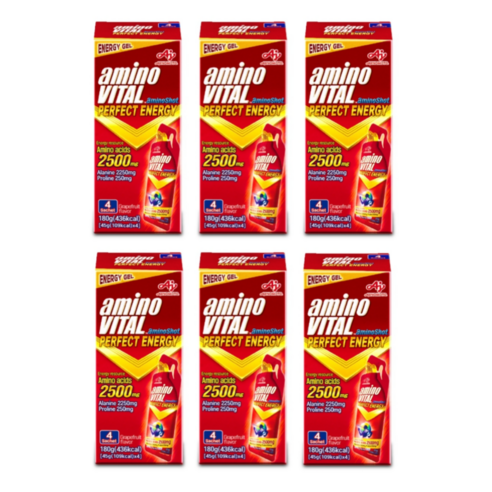 아미노바이탈 파워젤 아미노샷 2500mg 기타헬스보조제, 180g, 6개