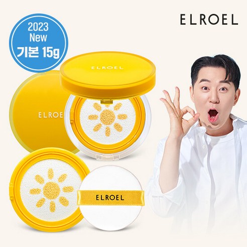 [엘로엘(화장품)] [엘로엘] 1초보정 파데프리 플러스 선쿠션 본품1+리필1, 상세 설명 참조