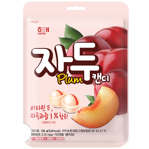 해태제과 자두 캔디, 130g, 2개